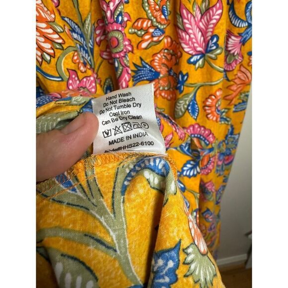 House of Harlow 1960 Cheyna Floral Orange Cut Out Dress Sz. M - Picture 8 of 10